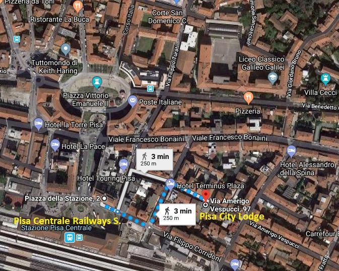 Pisa City Lodge Eksteriør bilde
